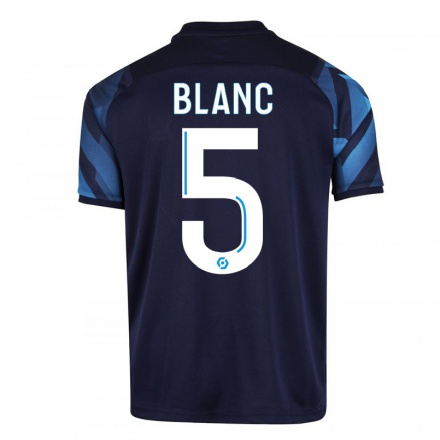 Naisten Jalkapallo Amandine Blanc #5 Tummansininen Vieraspaita 2021/22 Lyhythihainen Paita T-paita