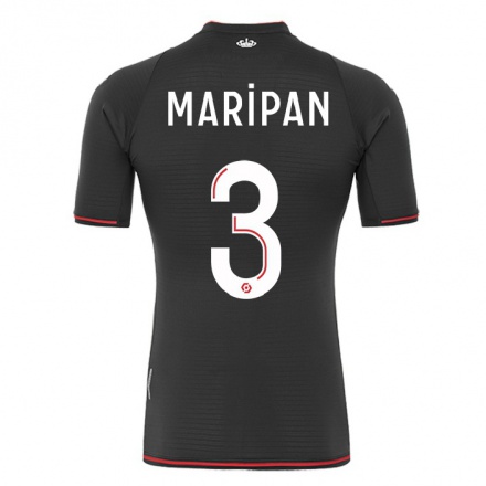 Naisten Jalkapallo Guillermo Maripan #3 Musta Vieraspaita 2021/22 Lyhythihainen Paita T-paita