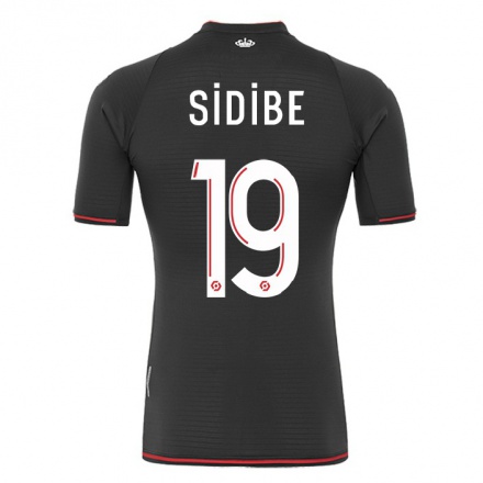 Naisten Jalkapallo Djibril Sidibe #19 Musta Vieraspaita 2021/22 Lyhythihainen Paita T-paita