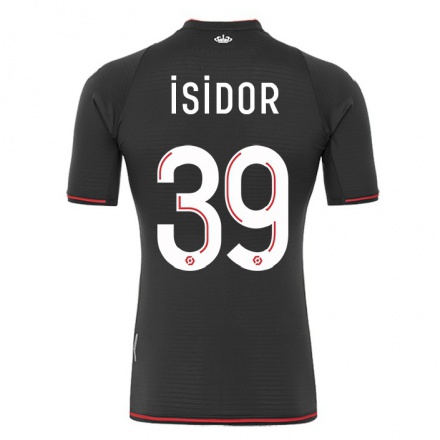 Naisten Jalkapallo Wilson Isidor #39 Musta Vieraspaita 2021/22 Lyhythihainen Paita T-paita