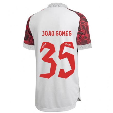Naisten Jalkapallo Joao Gomes #35 Valkoinen Vieraspaita 2021/22 Lyhythihainen Paita T-paita