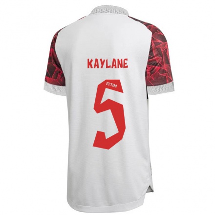 Naisten Jalkapallo Kaylane #5 Valkoinen Vieraspaita 2021/22 Lyhythihainen Paita T-paita