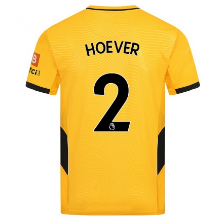 Naisten Jalkapallo Ki-Jana Hoever #2 Keltainen Kotipaita 2021/22 Lyhythihainen Paita T-paita
