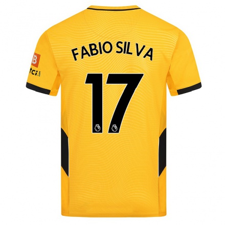 Naisten Jalkapallo Fabio Silva #17 Keltainen Kotipaita 2021/22 Lyhythihainen Paita T-paita