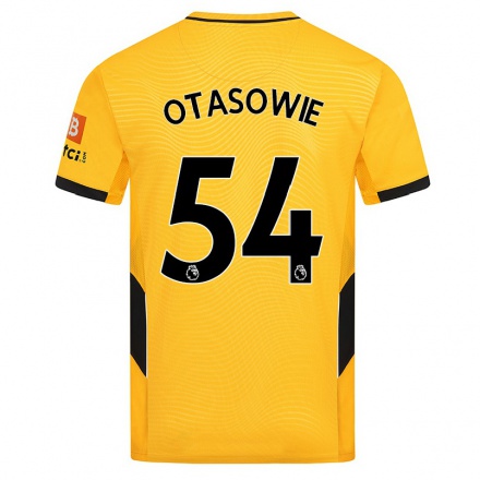 Naisten Jalkapallo Owen Otasowie #54 Keltainen Kotipaita 2021/22 Lyhythihainen Paita T-paita