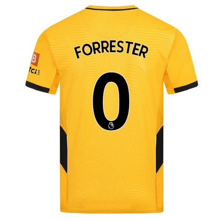 Naisten Jalkapallo Jaden Forrester #0 Keltainen Kotipaita 2021/22 Lyhythihainen Paita T-paita