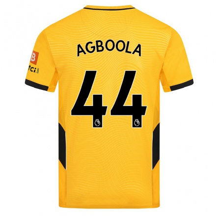 Naisten Jalkapallo Michael Agboola #44 Keltainen Kotipaita 2021/22 Lyhythihainen Paita T-paita