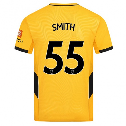 Naisten Jalkapallo Jackson Smith #55 Keltainen Kotipaita 2021/22 Lyhythihainen Paita T-paita
