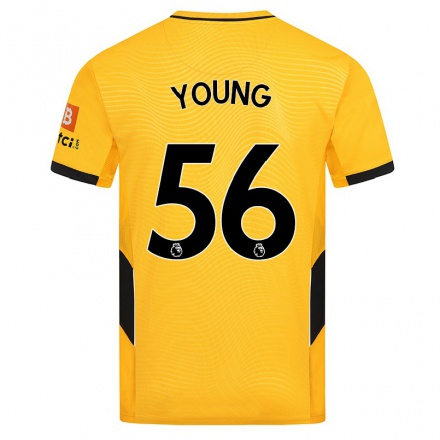Naisten Jalkapallo Joe Young #56 Keltainen Kotipaita 2021/22 Lyhythihainen Paita T-paita