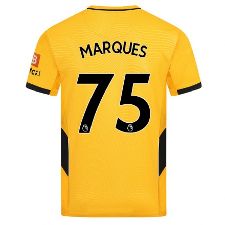 Naisten Jalkapallo Christian Marques #75 Keltainen Kotipaita 2021/22 Lyhythihainen Paita T-paita