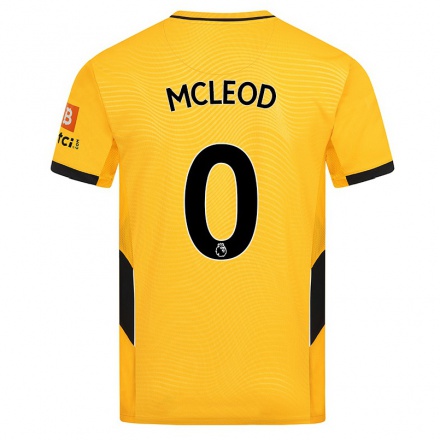 Naisten Jalkapallo Ethan McLeod #0 Keltainen Kotipaita 2021/22 Lyhythihainen Paita T-paita
