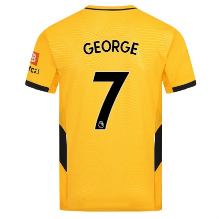 Naisten Jalkapallo Tammi George #7 Keltainen Kotipaita 2021/22 Lyhythihainen Paita T-paita