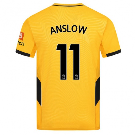 Naisten Jalkapallo Jen Anslow #11 Keltainen Kotipaita 2021/22 Lyhythihainen Paita T-paita
