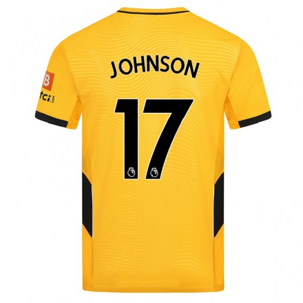 Naisten Jalkapallo Katie Johnson #17 Keltainen Kotipaita 2021/22 Lyhythihainen Paita T-paita