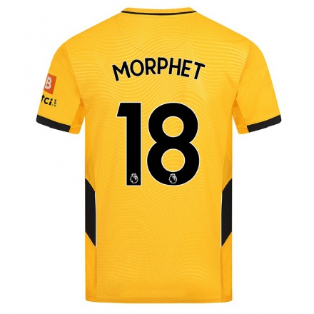 Naisten Jalkapallo Anna Morphet #18 Keltainen Kotipaita 2021/22 Lyhythihainen Paita T-paita
