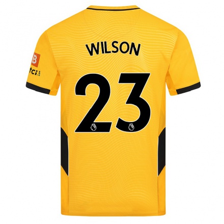 Naisten Jalkapallo Pip Wilson #23 Keltainen Kotipaita 2021/22 Lyhythihainen Paita T-paita