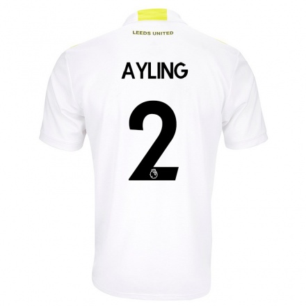 Naisten Jalkapallo Luke Ayling #2 Valkoinen Kotipaita 2021/22 Lyhythihainen Paita T-paita