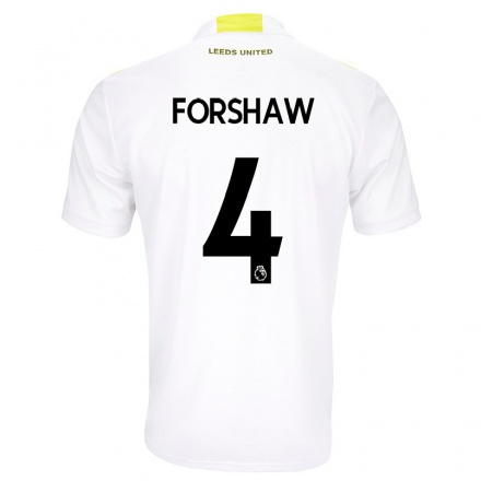 Naisten Jalkapallo Adam Forshaw #4 Valkoinen Kotipaita 2021/22 Lyhythihainen Paita T-paita