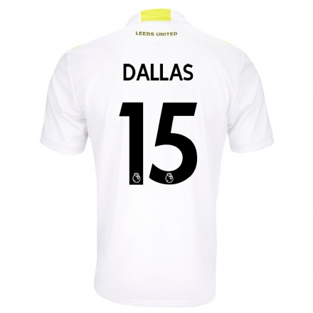 Naisten Jalkapallo Stuart Dallas #15 Valkoinen Kotipaita 2021/22 Lyhythihainen Paita T-paita