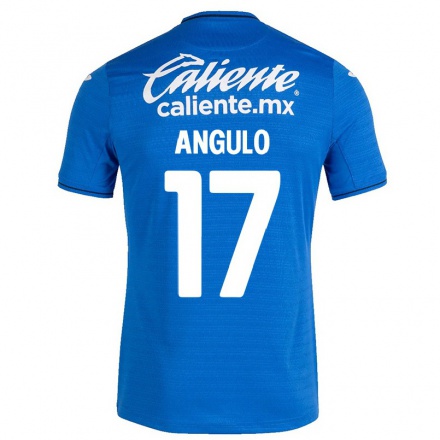 Naisten Jalkapallo Bryan Angulo #17 Tummansininen Kotipaita 2021/22 Lyhythihainen Paita T-paita