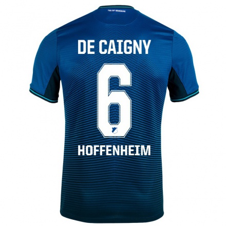 Naisten Jalkapallo Tine De Caigny #6 Laivastonsininen Kotipaita 2021/22 Lyhythihainen Paita T-paita