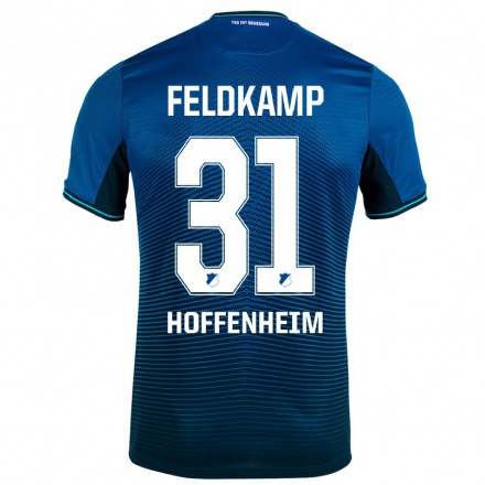 Naisten Jalkapallo Jana Feldkamp #31 Laivastonsininen Kotipaita 2021/22 Lyhythihainen Paita T-paita