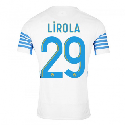 Naisten Jalkapallo Pol Lirola #29 Valkoinen Kotipaita 2021/22 Lyhythihainen Paita T-paita