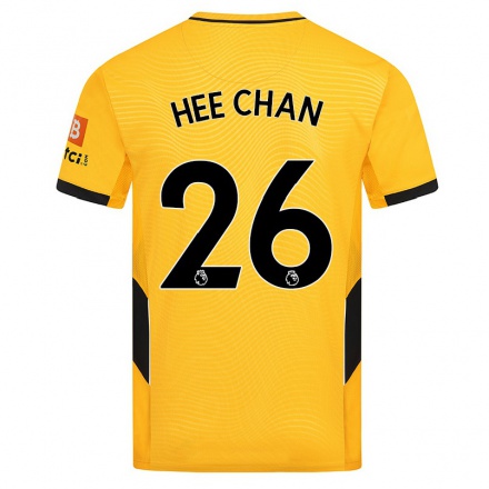 Naisten Jalkapallo Hwang Hee-chan #26 Keltainen Kotipaita 2021/22 Lyhythihainen Paita T-paita
