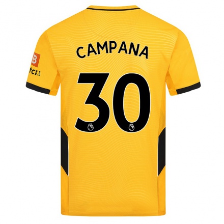 Naisten Jalkapallo Leonardo Campana #30 Keltainen Kotipaita 2021/22 Lyhythihainen Paita T-paita