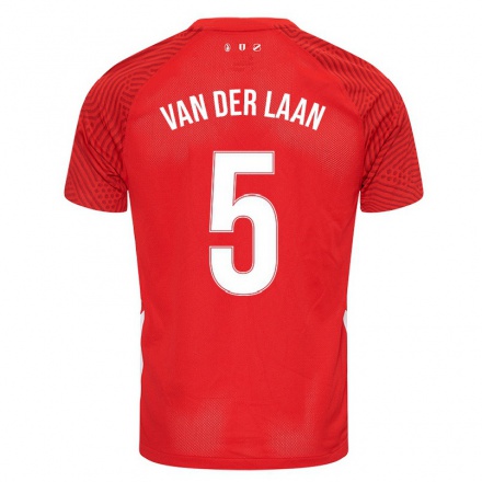 Naisten Jalkapallo Michelle Van Der Laan #5 Punainen Kotipaita 2021/22 Lyhythihainen Paita T-paita