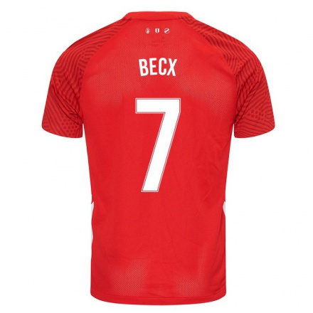Naisten Jalkapallo Sabine Becx #7 Punainen Kotipaita 2021/22 Lyhythihainen Paita T-paita
