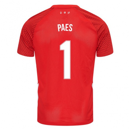 Naisten Jalkapallo Maarten Paes #1 Punainen Kotipaita 2021/22 Lyhythihainen Paita T-paita