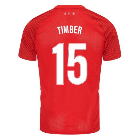 Naisten Jalkapallo Quinten Timber #15 Punainen Kotipaita 2021/22 Lyhythihainen Paita T-paita
