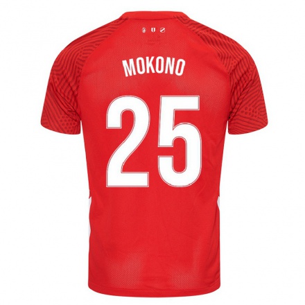 Naisten Jalkapallo Sylian Mokono #25 Punainen Kotipaita 2021/22 Lyhythihainen Paita T-paita