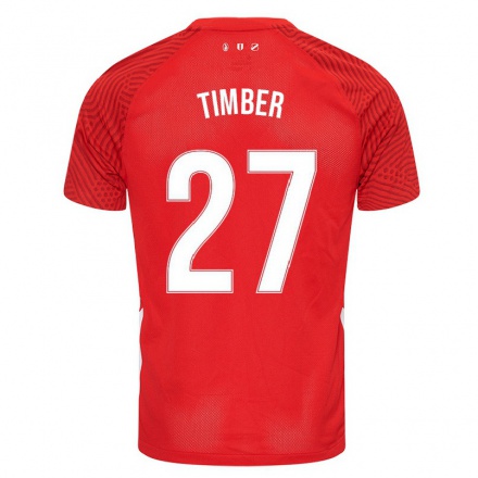 Naisten Jalkapallo Dylan Timber #27 Punainen Kotipaita 2021/22 Lyhythihainen Paita T-paita