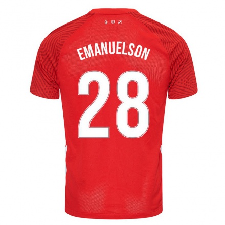 Naisten Jalkapallo Urby Emanuelson #28 Punainen Kotipaita 2021/22 Lyhythihainen Paita T-paita
