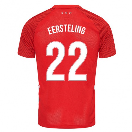 Naisten Jalkapallo Julliani Eersteling #22 Punainen Kotipaita 2021/22 Lyhythihainen Paita T-paita