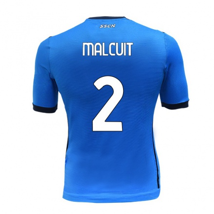 Naisten Jalkapallo Kevin Malcuit #2 Sininen Kotipaita 2021/22 Lyhythihainen Paita T-paita