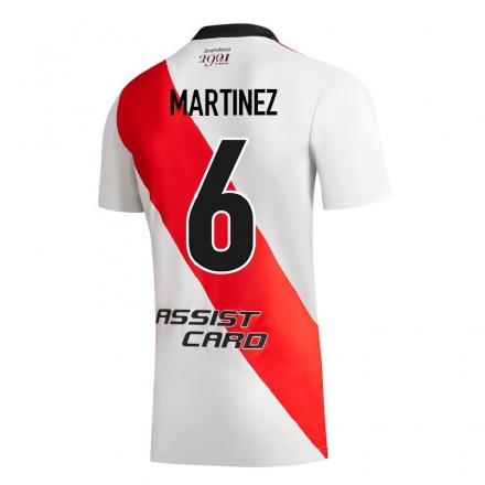 Naisten Jalkapallo David Martinez #6 Valkoinen Kotipaita 2021/22 Lyhythihainen Paita T-paita