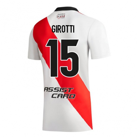 Naisten Jalkapallo Federico Girotti #15 Valkoinen Kotipaita 2021/22 Lyhythihainen Paita T-paita