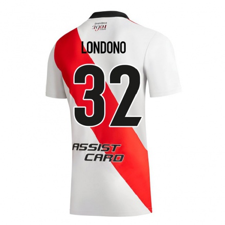 Naisten Jalkapallo Flabian Londono #32 Valkoinen Kotipaita 2021/22 Lyhythihainen Paita T-paita