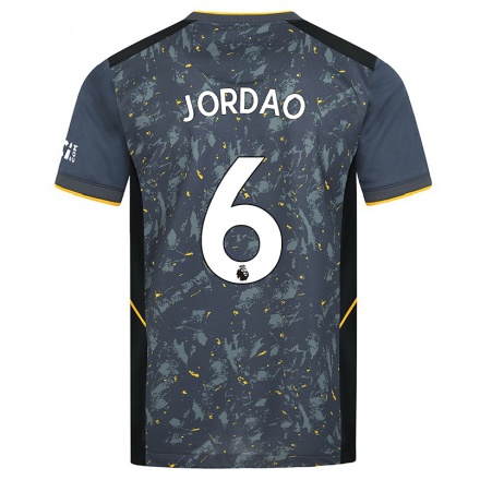 Naisten Jalkapallo Bruno Jordao #6 Harmaa Vieraspaita 2021/22 Lyhythihainen Paita T-paita