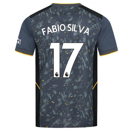 Naisten Jalkapallo Fabio Silva #17 Harmaa Vieraspaita 2021/22 Lyhythihainen Paita T-paita