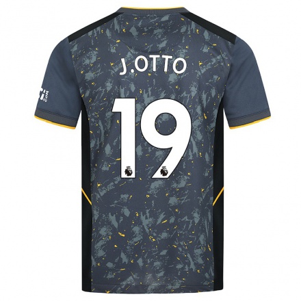Naisten Jalkapallo Jonny Otto #19 Harmaa Vieraspaita 2021/22 Lyhythihainen Paita T-paita