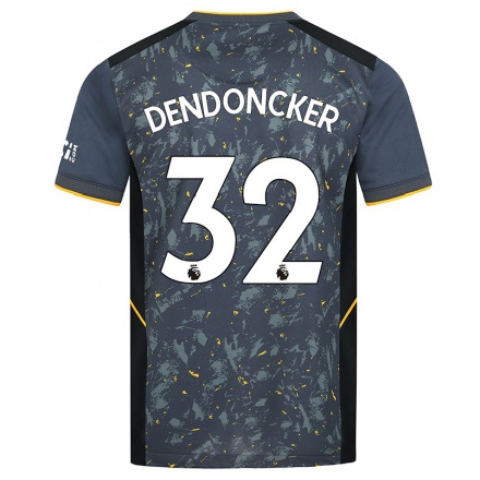 Naisten Jalkapallo Leander Dendoncker #32 Harmaa Vieraspaita 2021/22 Lyhythihainen Paita T-paita