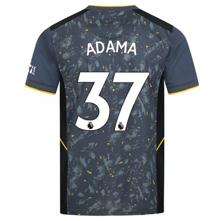 Naisten Jalkapallo Adama Traore #37 Harmaa Vieraspaita 2021/22 Lyhythihainen Paita T-paita