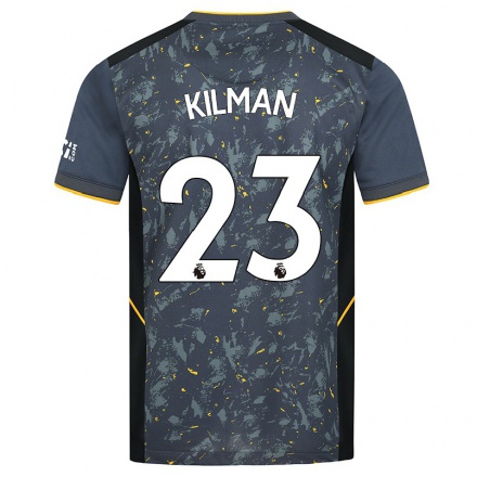 Naisten Jalkapallo Max Kilman #23 Harmaa Vieraspaita 2021/22 Lyhythihainen Paita T-paita