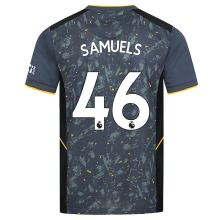 Naisten Jalkapallo Austin Samuels #46 Harmaa Vieraspaita 2021/22 Lyhythihainen Paita T-paita