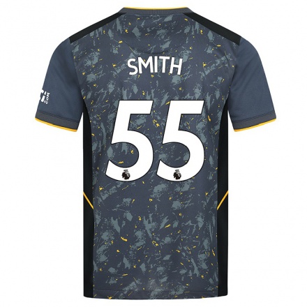 Naisten Jalkapallo Jackson Smith #55 Harmaa Vieraspaita 2021/22 Lyhythihainen Paita T-paita