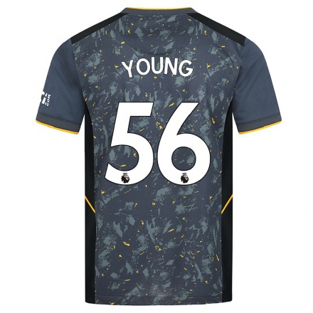 Naisten Jalkapallo Joe Young #56 Harmaa Vieraspaita 2021/22 Lyhythihainen Paita T-paita